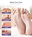 Foot Peel Mask, Lavender Foot Mask Natural Exfoliator for Dry Dead Skin, Callus, Peeling Foot Mask Repairs Heels & Removes Cracked Feet & Rough Heels Enjoy Baby Soft Smooth Feet