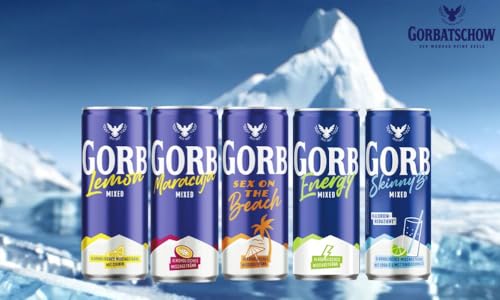 Wodka Gorbatschow Maracuja (12 x 0,33 l) 10 Prozent vol. - der beliebte Wodka-Longdrink mit fruchtigem Maracujageschmack, fertig gemixt direkt aus der Dose oder auf Eis genießen