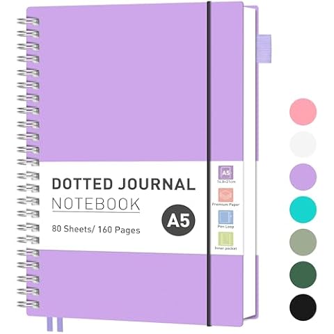 RETTACY A5 Bullet Dot Journal with Accessories Cover