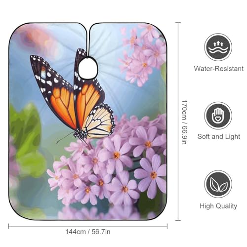 Capa de corte Butterfly for Flowers para cabello 170x144 cm miniatura 2