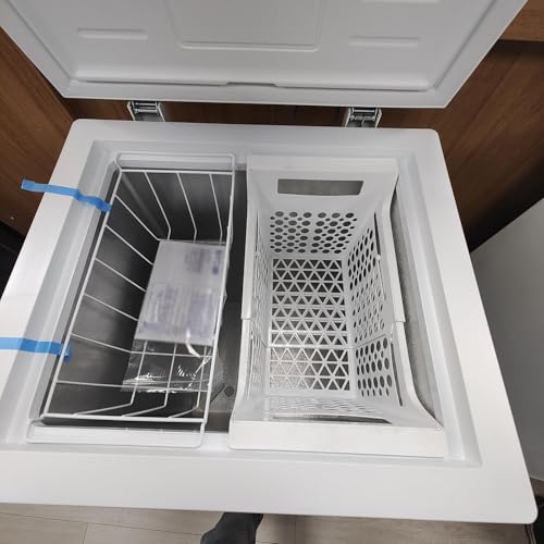 Image of Freezer Storage Basket Organizer Bin Expandable for Apartment Farmhouse Home