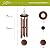 Skylar Aluminum Wind Chimes 38'' WindChimes for Outdoors, Brushed Copper Bells, Garden Patio Lawn Inspirational and Memorial Wind Deck Porch 6 Tuned Deep Tubes for Soothing Rich Sweet Relaxing Tones