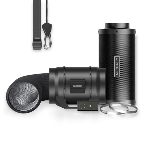 AC Infinity Luftfilter-Set 200 mm – CLOUDLINE LITE Abluftventilator mit Aktivkohlefilter für Growzelte, Hydrokulturen und Indoor-Gärten AC Infinity Luftfilter-Set 200 mm – CLOUDLINE LITE Abluftventilator mit Aktivkohlefilter für Growzelte, Hydrokulturen und Indoor-Gärten