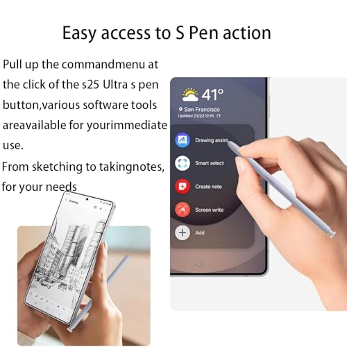 S Pen Galaxy S25 Ultra lápiz para tomar notas y dibujar en ruta con puntas de recambio 3