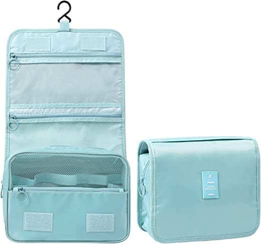 Neceser colgante  Organizador de viaje de maquillaje cosmético de gran capacidad para hombres y mujeres con gancho resistente para mujeres y hombres