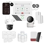 pack alarme vidéo premium sfr OPTION GSM, SOYEZ INFORMÉ À TOUT MOMENT : la centrale TOUCH 4,3 pouces Wi-FI & GSM possède un port carte SIM vous permettant d'y installer une carte SIM afin de profiter d'une sécurité sans discontinue. Recevez vos notifications par sms et un appel lors de déclenchement. Carte SIM non fournie