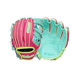 Wilson Spring 2026 A2000® DP15SS 11.5" Infield Baseball Glove- Right Hand Throw, Flamingo/Seafoam/Optic Yellow