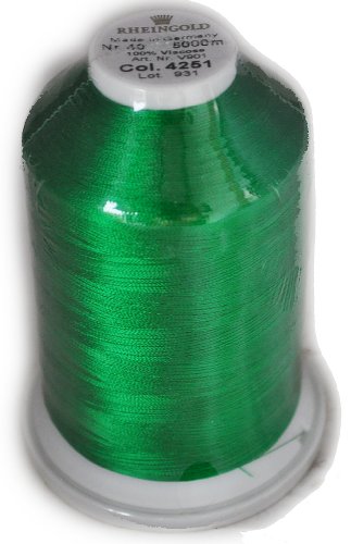 Maderia Thread Rayon 4251 Bright Green 901404251 miniatura 1