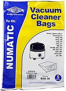 Numatic Henry Hetty James Hoover Vacuum Cleaner Paper Dust Bags - Pack of 5