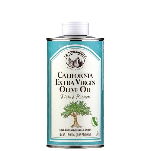 Image of La Tourangelle, California Extra Virgin Olive Oil, Cold-Pressed High Antioxidant Olives, 16.9 fl oz - Single Origin with Polyphenols for Cooking, Drizzling, Marinades, and Dipping