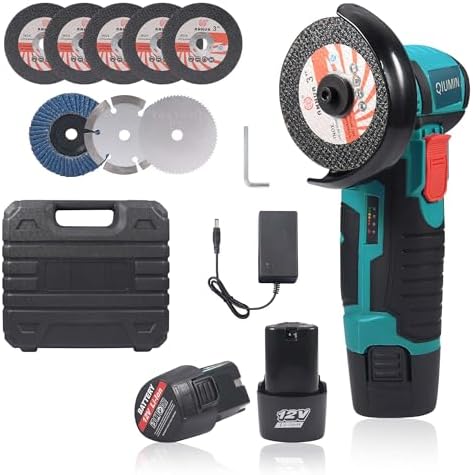 Mini Winkelschleifer Akku - 19500 U/min Mit 2 Batterien & Zubehör