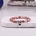 CHTRYTOM Inspirational Bracelets Encouragement Natural Gemstone Heart Beaded Bracelets for Women Mom Wife Coworker Friend Teacher