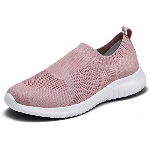 Image of konhill Women's Walking Tennis Shoes - Lightweight Athletic Casual Gym Slip on Sneakers