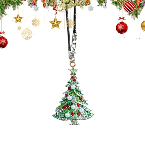 Metall Auto Charm - Weihnachten Cartoon Baum Ornament - Auto Innenraum...