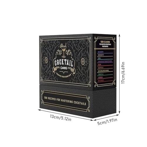 Design laminé robuste pour cette carte de recette de boisson chic