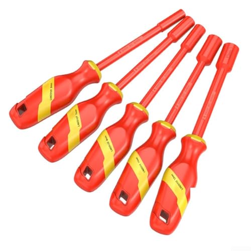 Zoegneer Professioneller, VDE-zertifizierter 1000 V isolierter Steckschlüssel, maximale Sicherheit und Zuverlässigkeit während des Gebrauchs (7 mm)