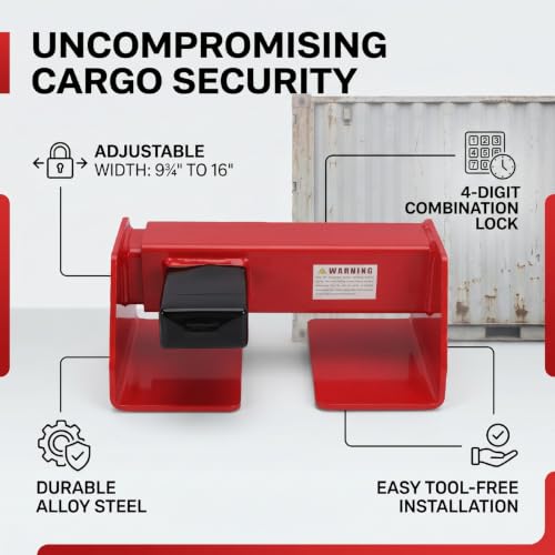 Cerradura de combinación de contenedor ajustable de 4 dígitos para puertas de camión y RV 8