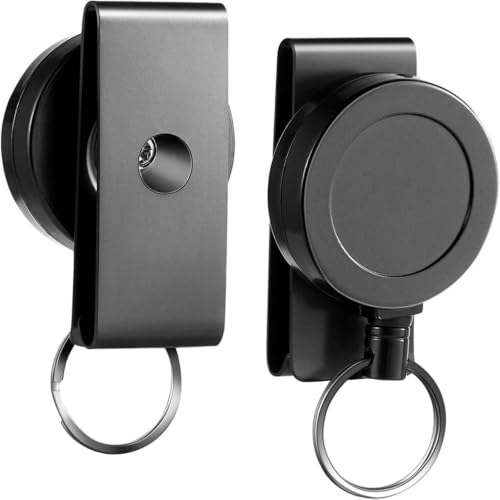 Futanwei Porte-clés anti-perte pour Tonfarb A20 A12, Sony ICD-PX370 ICD-UX570, AFFETUNI MC-01, YIVIDA L359, WS-883, V80 | Porte-clés rétractable avec clip de ceinture avec sangle à anneau fendu – vue 3
