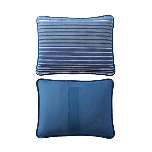 Edredón King de Nautica reversible en algodón azul 5
