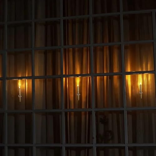 Velas de ventana LED sin llama automáticas para decoración navideña 4