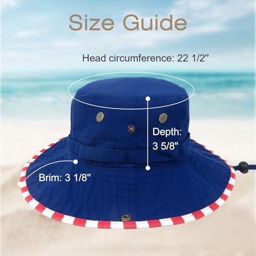 Image of Bucket Hat Wide Brim UV Protection Sun Hat Boonie Hats Fishing Hiking Safari Outdoor Hats for Men and Women