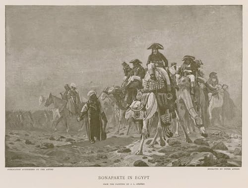 Tableau Bonaparte en Egypte par Gérôme - Impression d'art sur toile 60x90cm