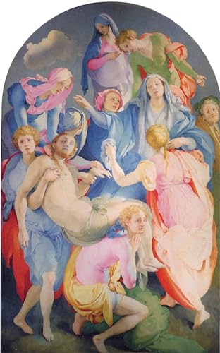 Peinture murale la Déposition Jacopo Pontormo, impression toile de prestige
