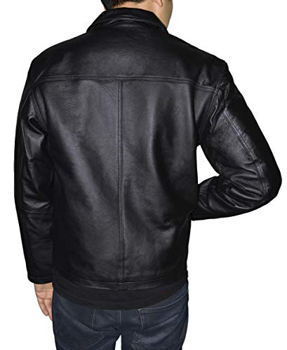 Victory Outfitters Men's Genuine Leather Open Bottom Jacket2