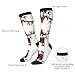 ZGHQHCDRH Funny Christmas Moose Print Adult Stockings Fashionable Contrast Color Design, Stretchy Comfort Fit For Sizes 36-45