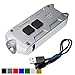 Nitecore TIP SILVER 360 Lumens USB Rechargeable Keychain Flashlight with LumenTac USB Cable -- SILVER (More Colors Available in Options)