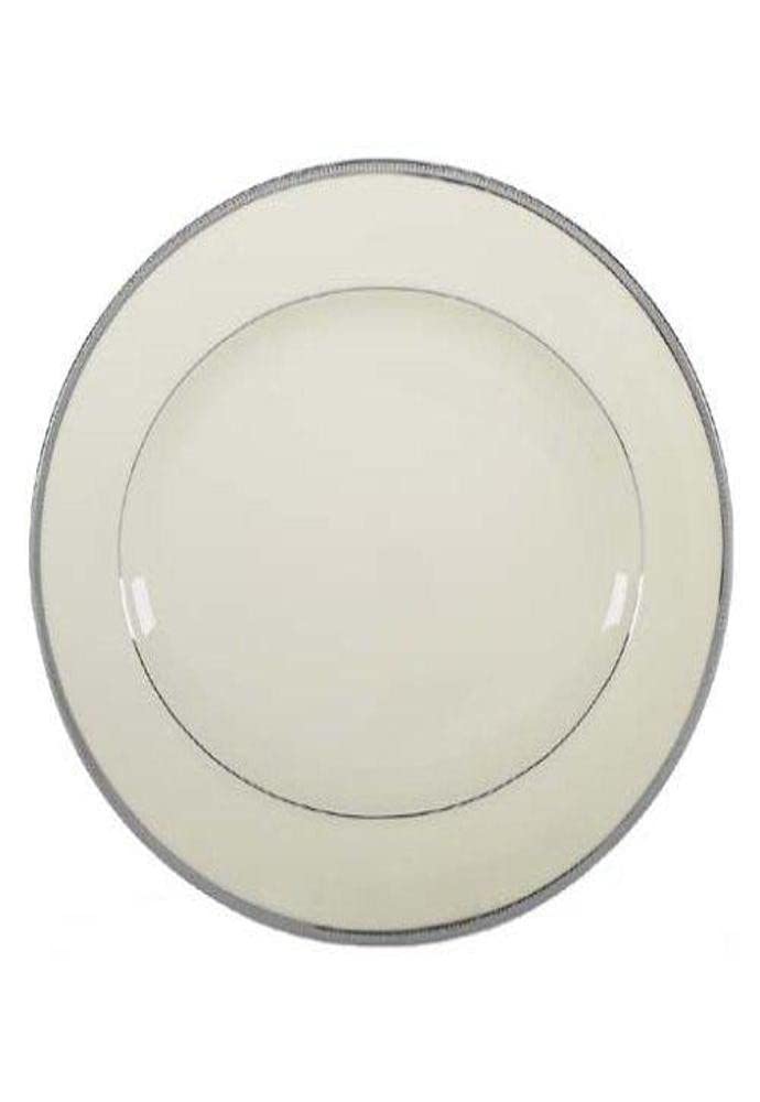 Lenox Tuxedo Platinum Serving, Oval Platter, 16-in, Ivory