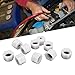 Mbeysaq 50PCS AC Valve Caps Seal Kit for Car Truck Engineering Vehicle Air Conditioning System Fit Most Common Cars (1/2in)