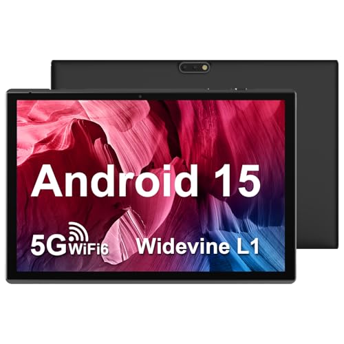 ZZB 10 inch Tablet Android 15 Tablet PC, 10.1″ Android Tablets DDR4 8GB RAM 32GB ROM 2MP+8MP Dual Camera 5G WiFi-6 BT Support 1TB Expand 10 in IPS 6000mAh Battery Powerful Performance Tablets (Gray)