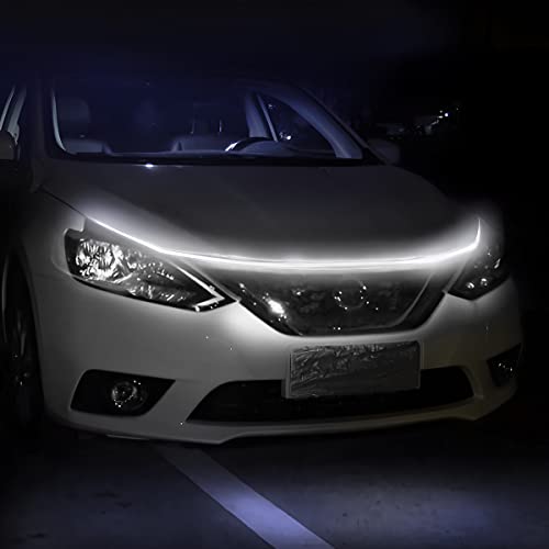 Car Hood Light Strip, Exterior Car Led Strip Light, 59/71 Inches Daytime Running Lights, Waterproof Flexible Ambient Headlight, Auto Decorative Atmosphere Lamp For Cars Suvs Trucks (70.86 Inch) #TOP4