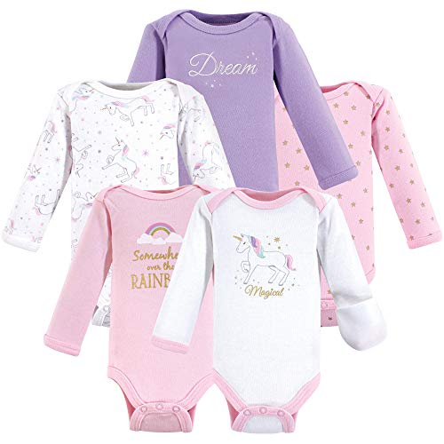 Image of Hudson Baby Baby Bodysuit, 5 Pack