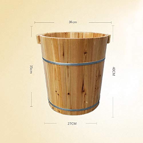 Tina de madera para baño de pies BABYCE hecha a mano miniatura 2