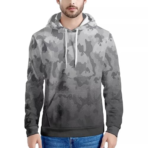Men'S Sweatshirt Camo Hoodies For Men Pocket Raglan Long Sleeve Hoodie2