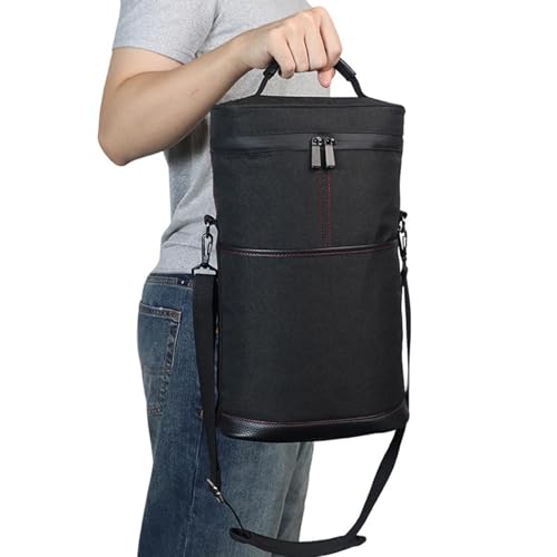 Bolsas Para Enfriador De Vino: Transportista Aislado, Protección De Botellas De Vino | Portador De Viajes Portátiles, De Protección Para Fiesta De Restaurantes, Construcción Duradera, Diseño A P