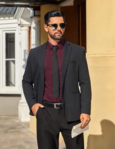 COOFANDY Mens Dress Shirts Long Sleeve Button Down Shirts Regular Fit Business Casual Shirts4