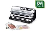 FoodSaver FFS006X Macchina per Sottovuoto Alimenti, 5 sacchetti Pretagliati, 3 con Zip, Rotolo da 3...