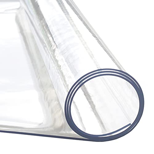 Nappe rectangulaire transparente en PVC de protection table