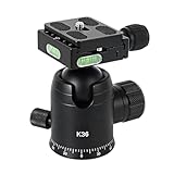 JINPIAOPIAO K36 デジタル一眼レフ三脚 360度ボールヘッド付き ダイナミックビデオショットと最大5kgのヘビーカメラ用
