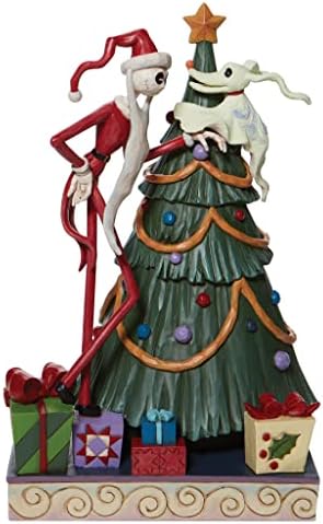 Enesco - Disney Traditions Nightmare Before Christmas Santa Jack And Zero with Tree 10.8 Figure