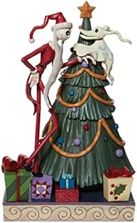 Enesco - Disney Traditions Nightmare Before Christmas Santa Jack And Zero with Tree 10.8 Figure