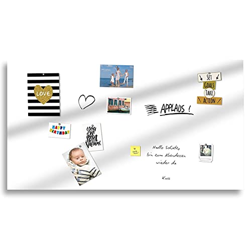 TUKA 60cm x 40cm Feuille Ferreuse Autocollante pour Aimants, Inscriptible Essuyable, Film Caoutchouc Ferreux Adhesif, Plaques de Fer Adhésives, Créez Propre Tableau Blanc Magnétique, Blanc TKD9020