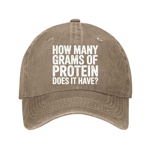 How Many Grams of Protein Hat for Men Trendy Washed
