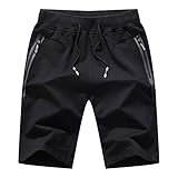 ODJOY-FAN Pantaloncini Uomo da Spiaggia, Stampato Shorts Travel Pantaloni Corti Costume Uomini...