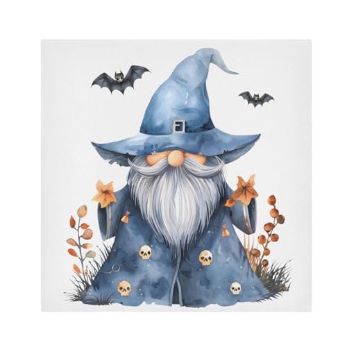 Servilletas de tela Halloween multicolor 6 unidades miniatura 1