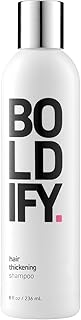BOLDIFY Hair Thickening Shampoo - Natural Volumizing Shampoo for Fine Hair, No Sulfates, Biotin Shampoo For Strand Retenti...