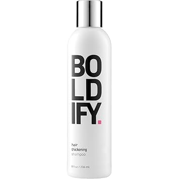 BOLDIFY Hair Thickening Shampoo - Natural Anti Hair Loss Complex Instantly Stimulates Thicker, Fuller Hair - Cruelty & Sulfate Free Biotin Shampoo for Hair Growth Shampoo - 8oz